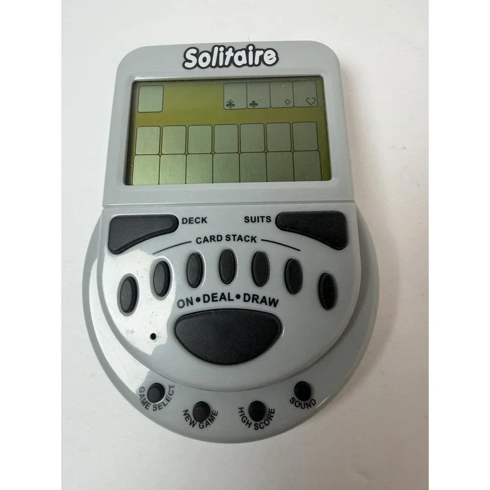 Big Mega Screen Solitaire Classic Electronic Handheld Game Tested Works